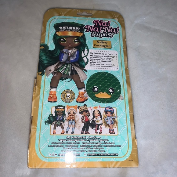 Na Na Na Surprise Mallory Duckington Doll Glam Series 2 Mallard Purse Green New - Picture 4 of 4